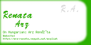 renata arz business card